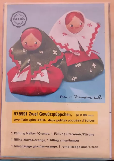 Bastelpackung Gewürzpüppchen (2 Stück), neu