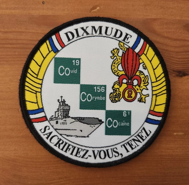 Ancien insigne tissu patch brodé R.M.T. MMT TCHAD. Tâche - Insignes en