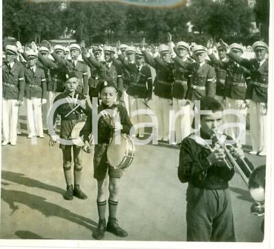 1939 MILANO Banda musicale Balilla suona per Dirigenti nazisti *Fotografia