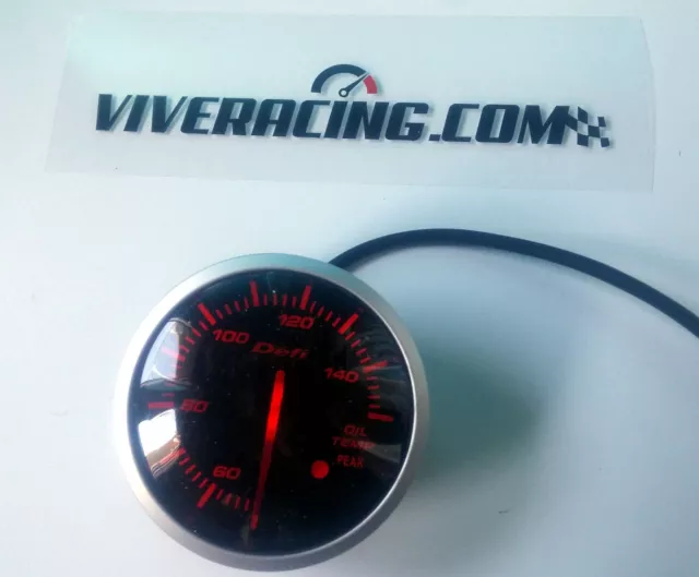 reloj temperatura de aceite 60mm tipo defi gauge oil temp