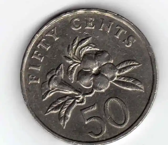 Singapur 50 Cents 1990