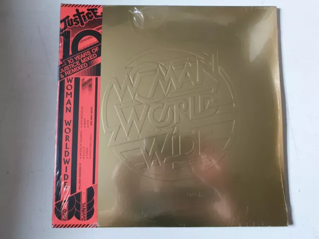 JUSTICE Woman Worldwide vinyl 3LP + 2CD 2018 UK EU EDLP2018-1 gatefold + obi