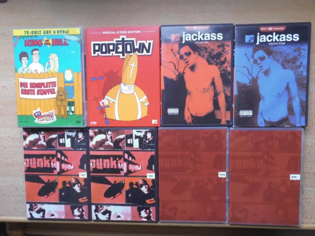 MTV Shows - Punk'd - King of the Hill - Jackass - Popetown - DVD Sammlung