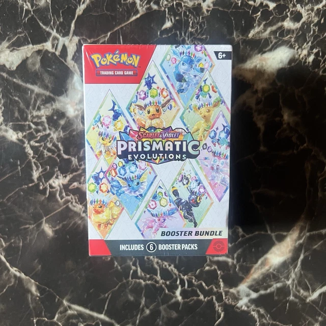 Sobre Boost De Pokémon TCG Scarlet & Violet Prismatic Evolutions – 10 Cartas Aleatorias, Incluye Raras Y Holográficas