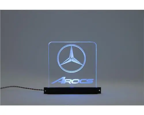 Acryl Schild Logo 1:14 Mercedes Benz Arocs beleuchtet SMD LED RC Truck Tamiya