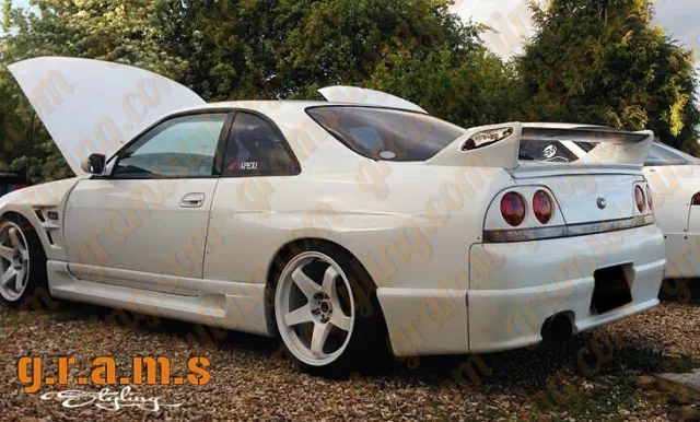 GTR Style Rear Fenders +50mm for Nissan Skyline R33 Wide Body Conversion v9