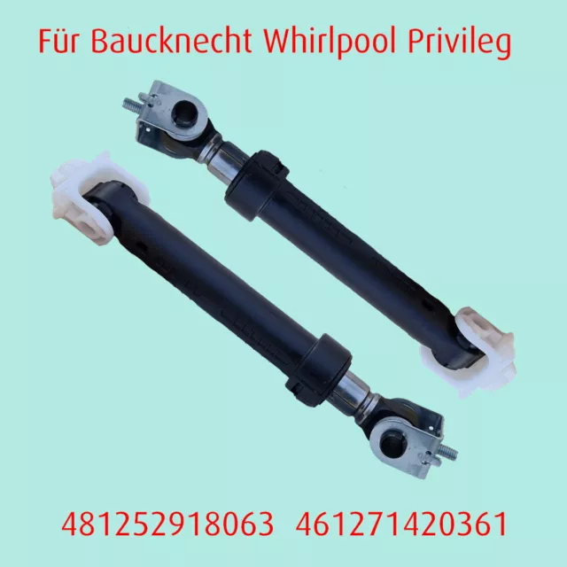 2X Dämpfer Stoßdämpfer CIMA Waschmaschine wie Bauknecht Whirlpool 481252918063