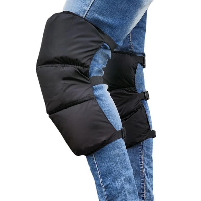 Ginocchiere Termiche Per Ciclismo E Moto - Impermeabili, Con Cerniera E Strisce Riflettenti, Taglie 60-70 Cm - Foto 2