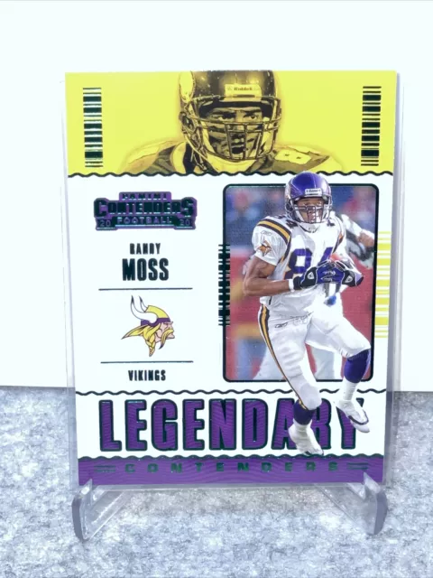 Football Legendary Contenders Green Parallel Randy Moss Vikings 2020 