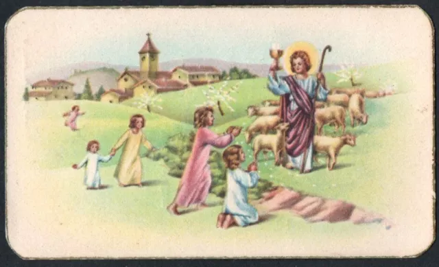 Antico Santino de Jesus Bambino image pieuse estampa holy card