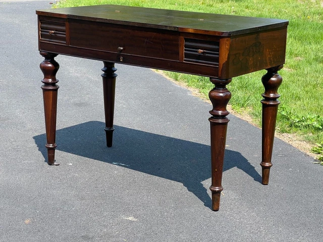 Vintage Black Walnut Spinet Desk