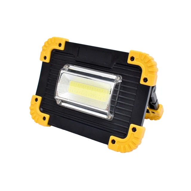Faretto LED Ricaricabile 50W Con 3 Modalità E Rotazione 360° - Impermeabile IP65 Per Esterni, Cantiere E Campeggio
