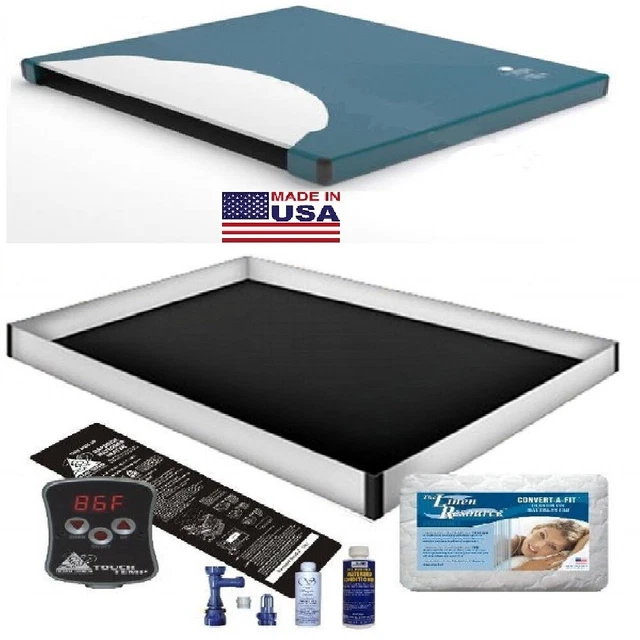 60% Waveless Waterbed Mattress / Pad / Liner / Heater / Fill Drain Kit