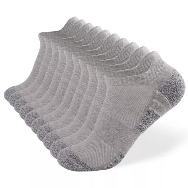 Lot de 10 chaussettes de course pour hommes et femmes respirantes et Y2A3