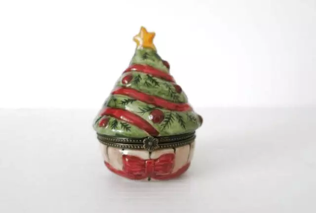 Villeroy & Boch Christmas Tree Hinged Trinket Box