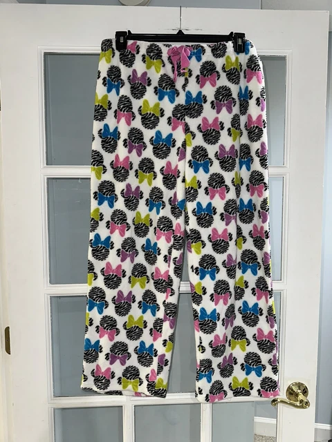 Disney Womens Minnie Mouse Sleep Pants Size Large 11/13  pajama bottoms lounge