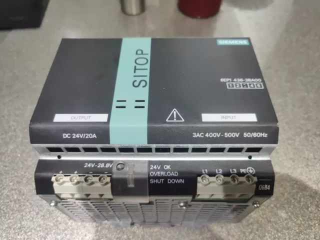 Siemens SITOP modular 20A power supply 6EP1436-3BA00