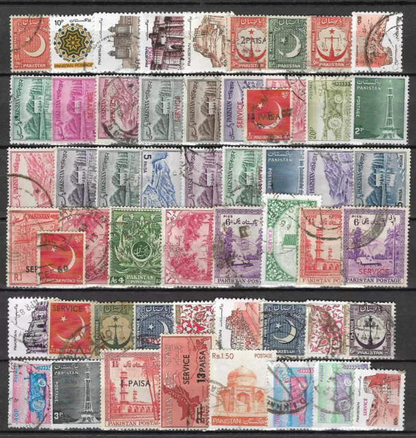 PAKISTAN STAMP COLLECTION  PACKET of 50 DIFFERENT Stamps