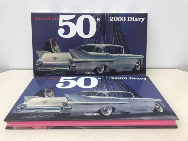 New Classic Cars of the 50s Diary Calendar Hardcover Book WBox Taschen