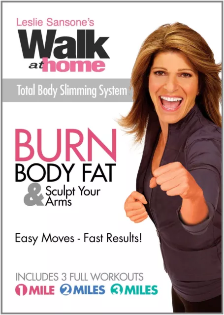 Leslie Sansone Walk At home: Burn Body Fat& Sculpt Your Arms (DVD) (VG) (W/Case)