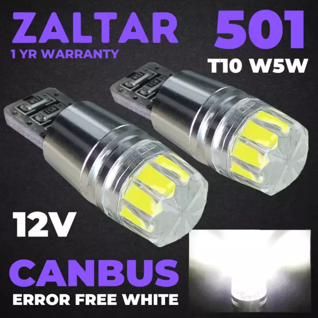 501 T10 LED Blanc W5w Xénon Super Numéro Plaque Intérieur Mise Côté Ampoules
