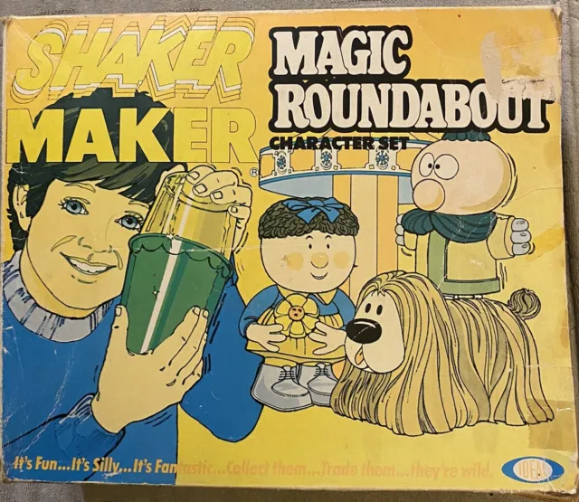 Rare Magic Roundabout Shaker Maker Set 1975 Boxed. Used. Dougal Zebedee Florence