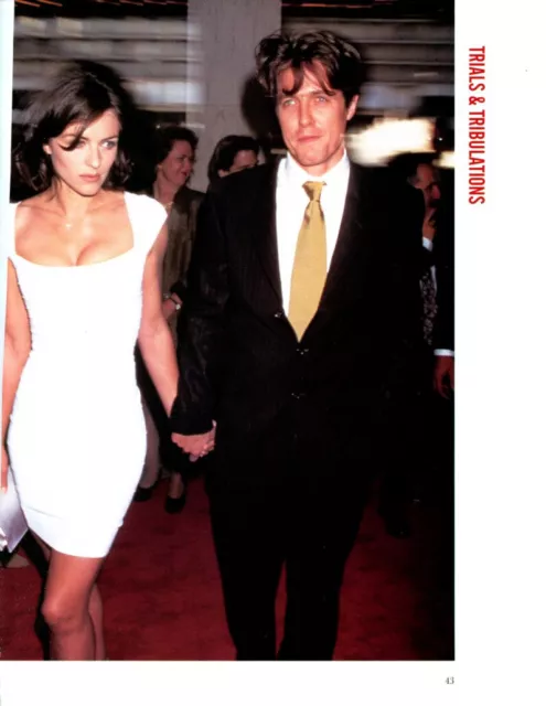 Hugh Grant Elizabeth Hurley Magazine Photo Clipping 2 Page L1525