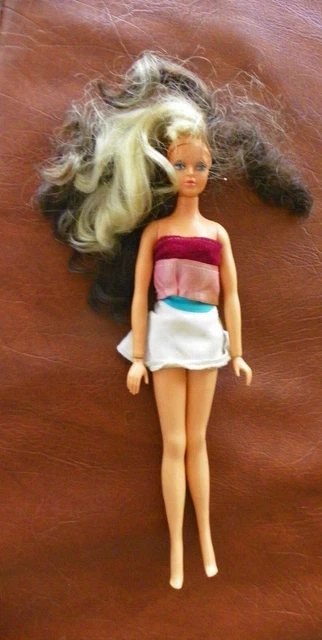 Vintage 1975  Ideal Tuesday Taylor doll, Changing Hair Color w/Marked Skirt