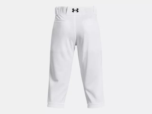 Under Armour Youth Boys Knicker Baseball Pants White, Gray, or Black #1375659 3