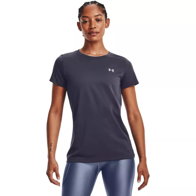 Under Armour Damen Shirt Tech SSC Solid     1277207-558      in Lila  NEU!!!