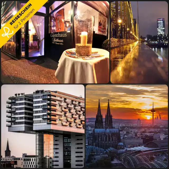 4 Tage 2P Hotel Brühl Köln Kurzurlaub Hotelgutschein Städtereisen Reiseschein