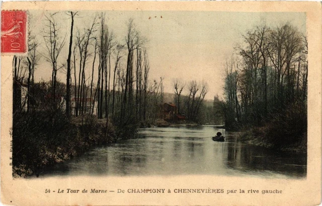 CPA AK Le Tour de Marne de CHAMPIGNY has CENNEVIERES by the left bank (600200)