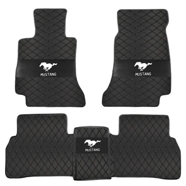 For Ford Mustang 2005-2023 Car Floor Mats Custom Auto Carpets All Weather Liners