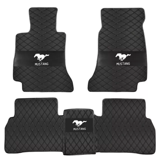 For Ford Mustang Car Floor Mats 2000-2023 Custom Waterproof Auto Carpets Liners 2