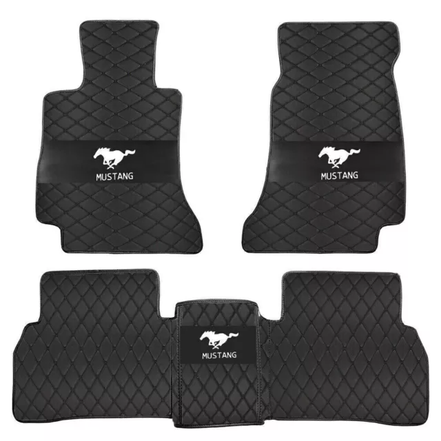 For Ford Mustang Car Floor Mats 2000-2024 Custom Waterproof Auto Carpets Liners
