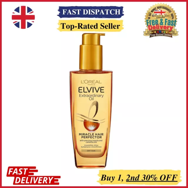 L'Oreal Paris Elvive Extraordinary Hair Nourishing Oil For All Hair 100ml UK