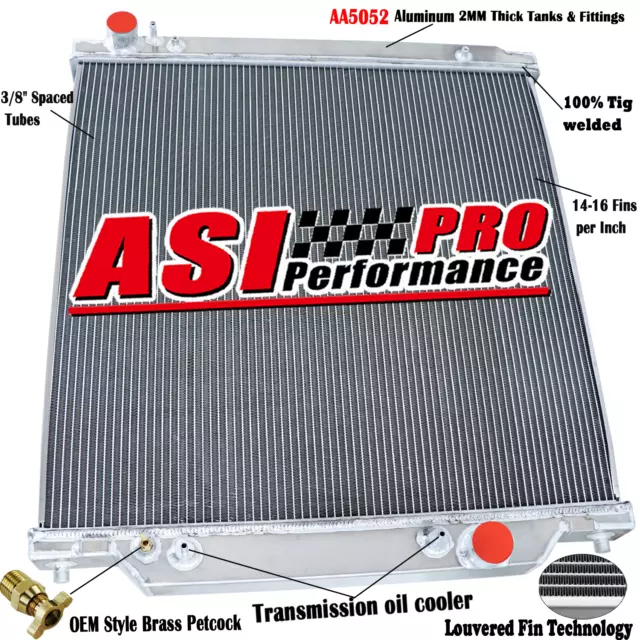 3Row Radiator For 2003-07 06 Ford Powerstroke F250 F350 F450 Turbo Diesel 6.0l