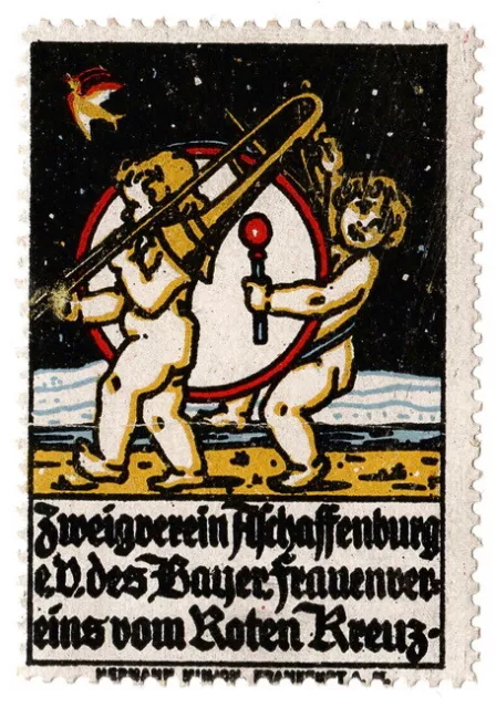 (I.B) Germany (Great War) Cinderella : Bavaria Red Cross Fund (Aschaffenburg)