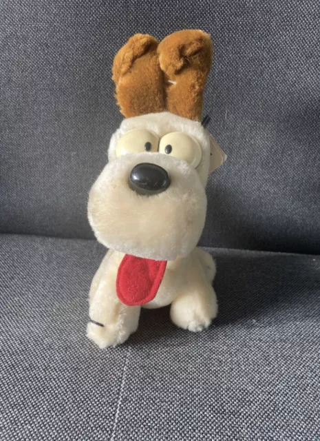 Odie 80er Plüsch Stofftier Dakin Mit Tag ca 22cm Hund Garfield TV  Comic Vintage