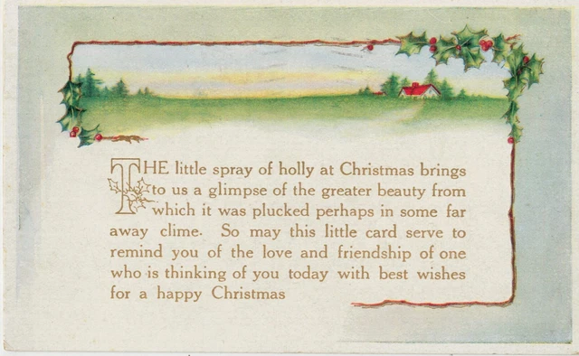 Carte Postale Bébé - Pensées De Noël - Petite Format - - Neuve 1917