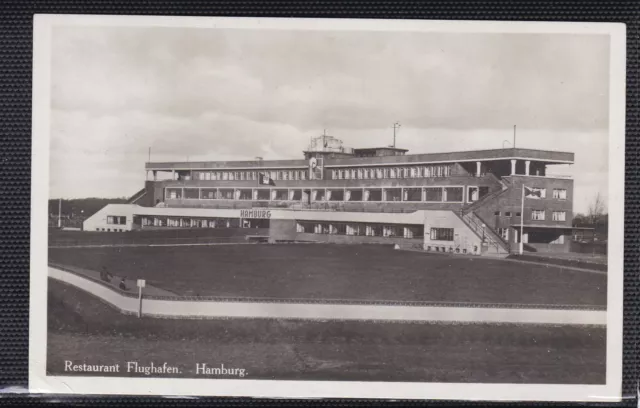 Ak Hamburg Fuhlsbüttel, Flughafen, Restaurant, gelaufen , 1930