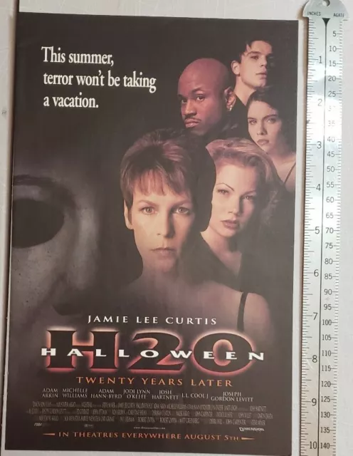 Halloween H20 Michael Myers Movie RARE Print