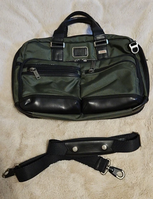 TUMI ALPHA BRAVO ANDERSEN SLIM COMMUTER BRIEF, EXPANDABLE 222640SP2  *Excellent*