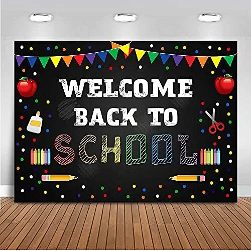 BACK TO SCHOOL Backdrop First Day of School Photo Backdrops First Day ...
