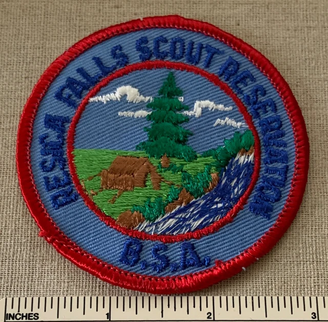 VINTAGE RESICA FALLS RESERVATION Boy Scout Camp PATCH BSA Valley