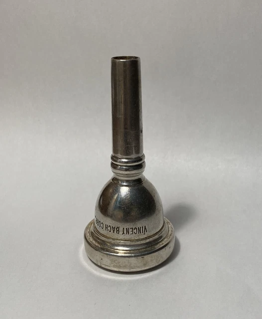 Vincent Bach Corp 11C Trombone Mouthpiece Silver Small Shank Vincent Bach Corp 11C Trombone Mouthpiece Silver Small Shank