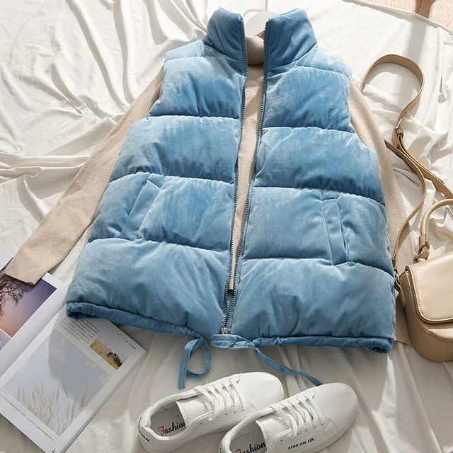 Corduroy Vest Outwear Spring Winter Vest Thick Section Keep Warm Coat Korean