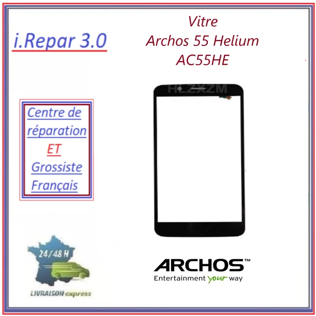Vitre tactile blanche + chiffon microfibre pour ARCHOS 97C Platinum - Prix pas c
