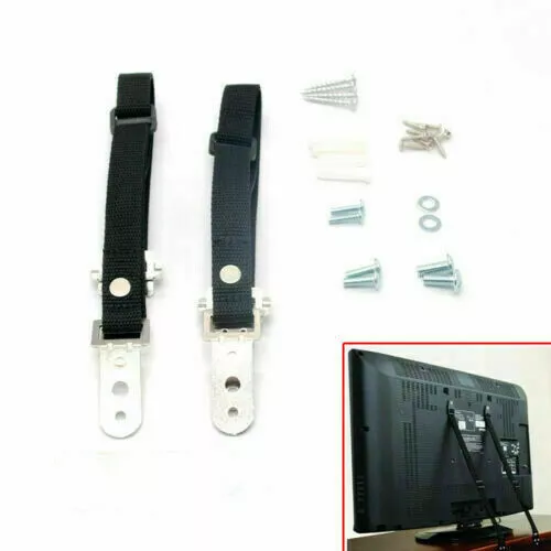 2x Anti-tip TV Furniture Positioning Strap Anchor Safety Proofing For Baby/Child