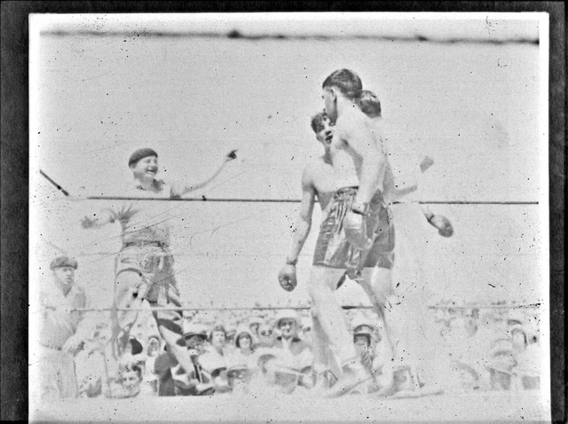NEGATIVE Max Baer v Paolino Uzcudun END OF FIGHT July 4 1931 Reno NV